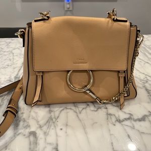 CHLOE Tan Leather shoulder Bag